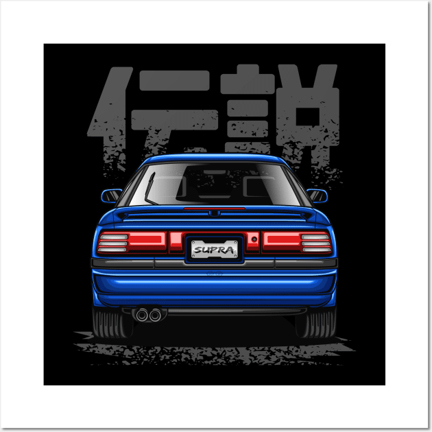 JDM Legend Supra MK-3 (Midnight Blue) Wall Art by Jiooji Project